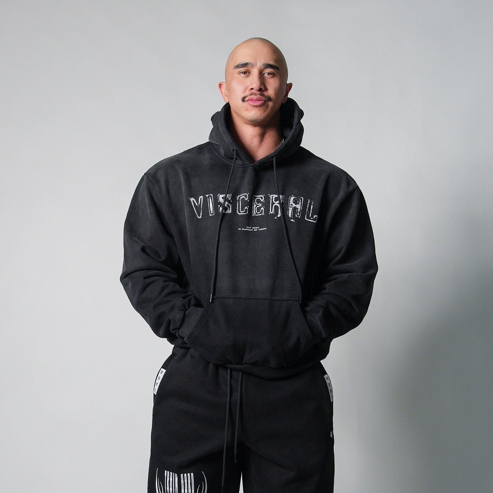All Heart (Sun Faded Black) Heavy Oversized Pullover Hoodie – VSRL
