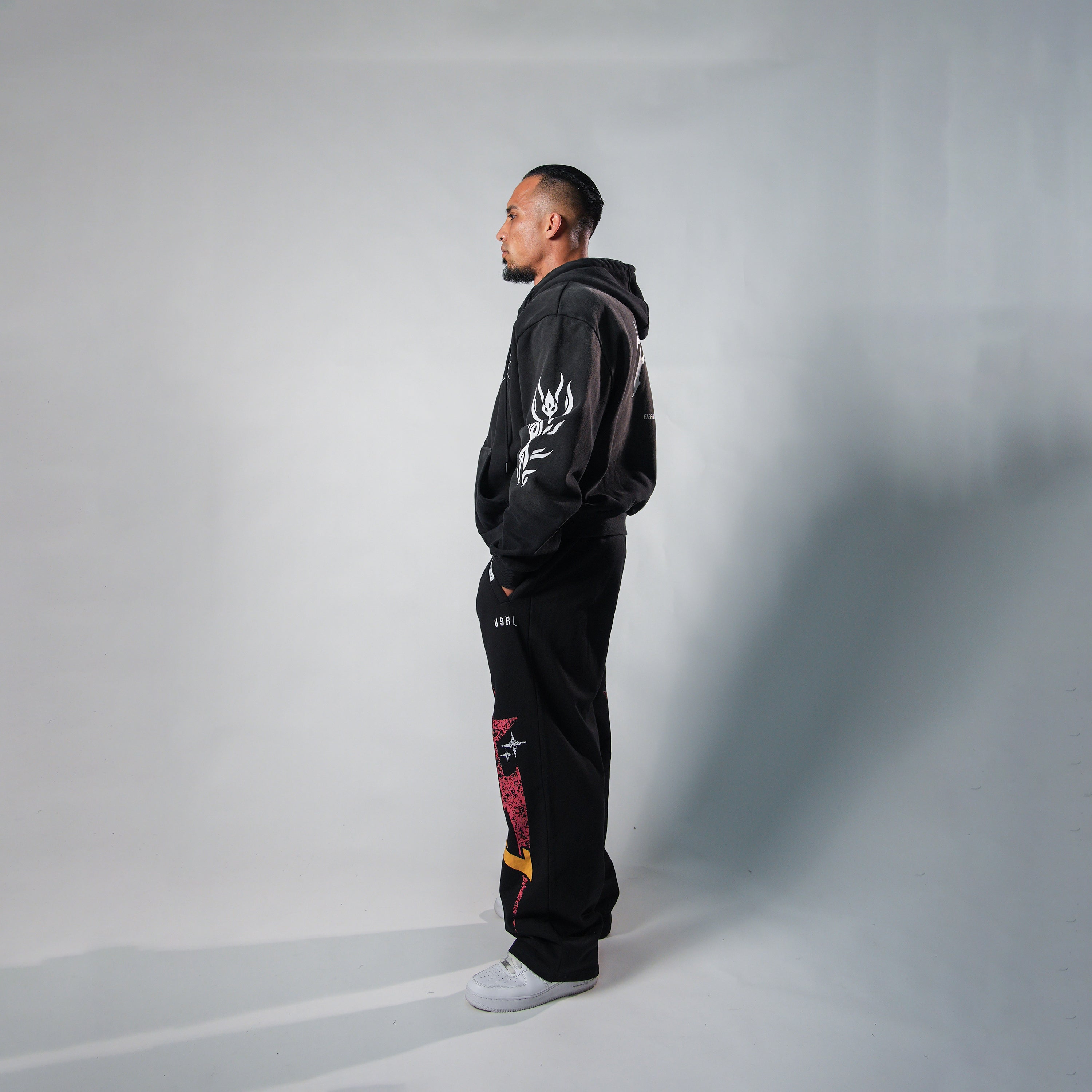 777 (Sun Faded Black) Heavy Oversized Zip Up Hoodie – VSRL
