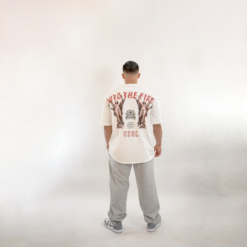 
                      
                        "Bring the Fire" (White) Ultra-Heavy Super Oversized T
                      
                    