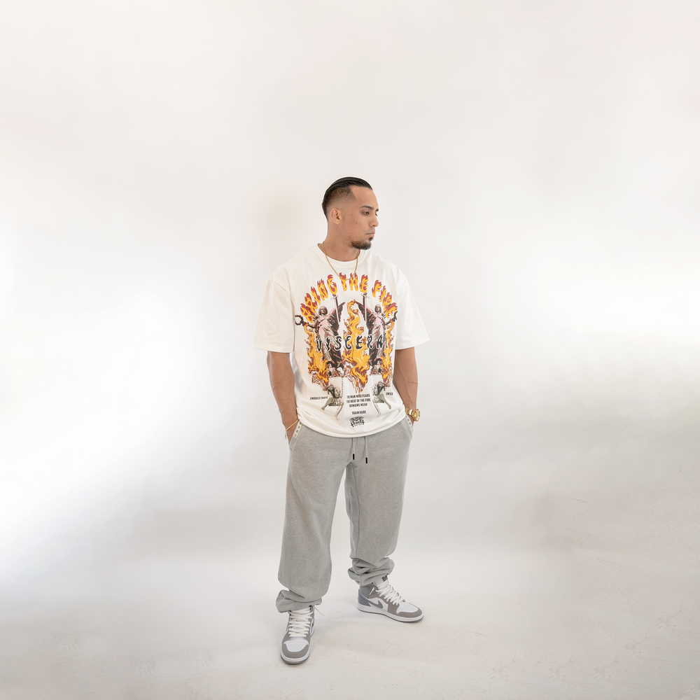 
                      
                        "Bring the Fire" (White) Ultra-Heavy Super Oversized T
                      
                    