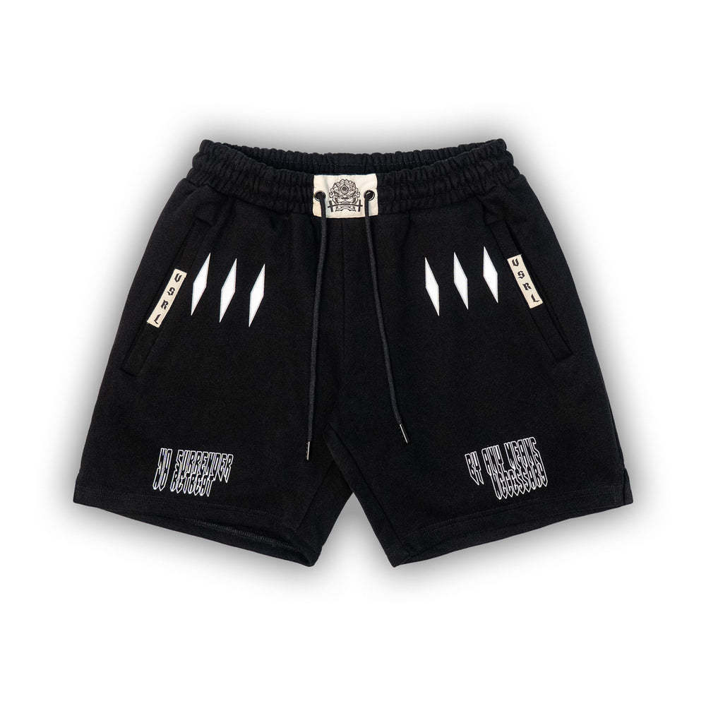 
                      
                        No Surrender (Black) Heavyweight Cotton Shorts
                      
                    