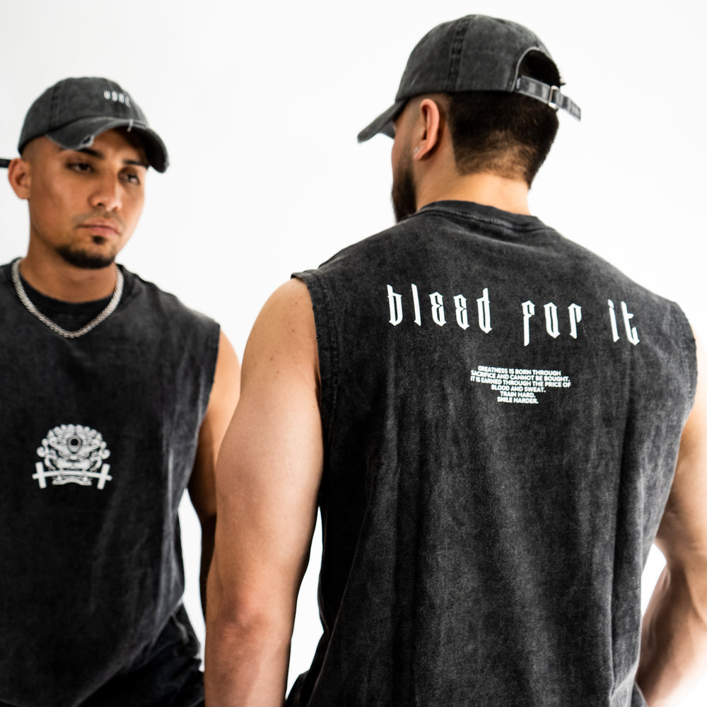 
                      
                        "Bleed For It" Cut-off Tank Top
                      
                    