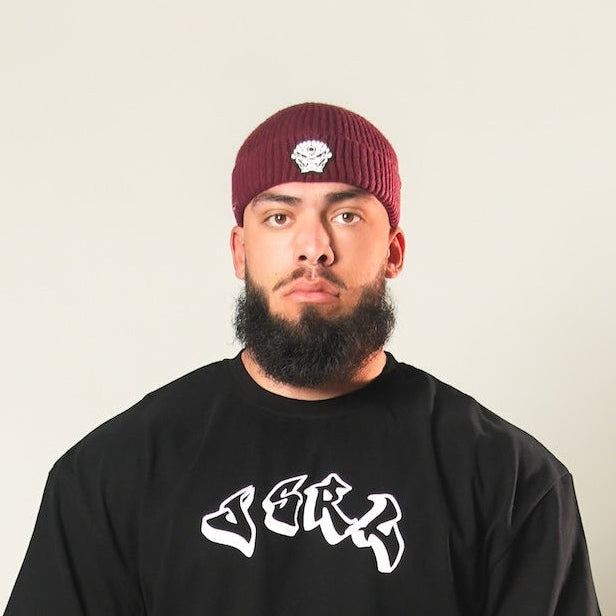 VSRL Foo Dog Beanie (Maroon)