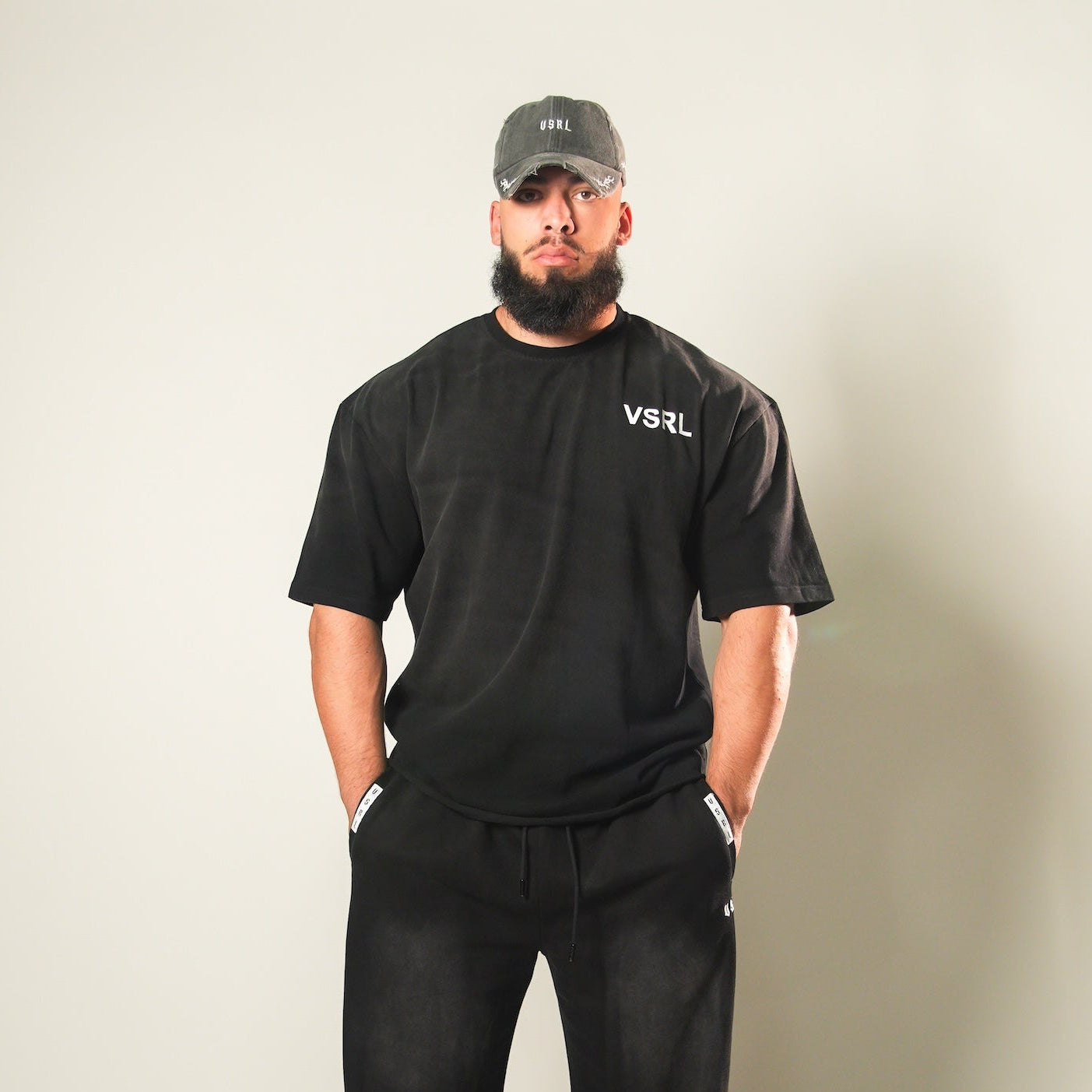VSRL Powerlifting (Sun Faded Black) Ultra-Heavy Super Oversized T