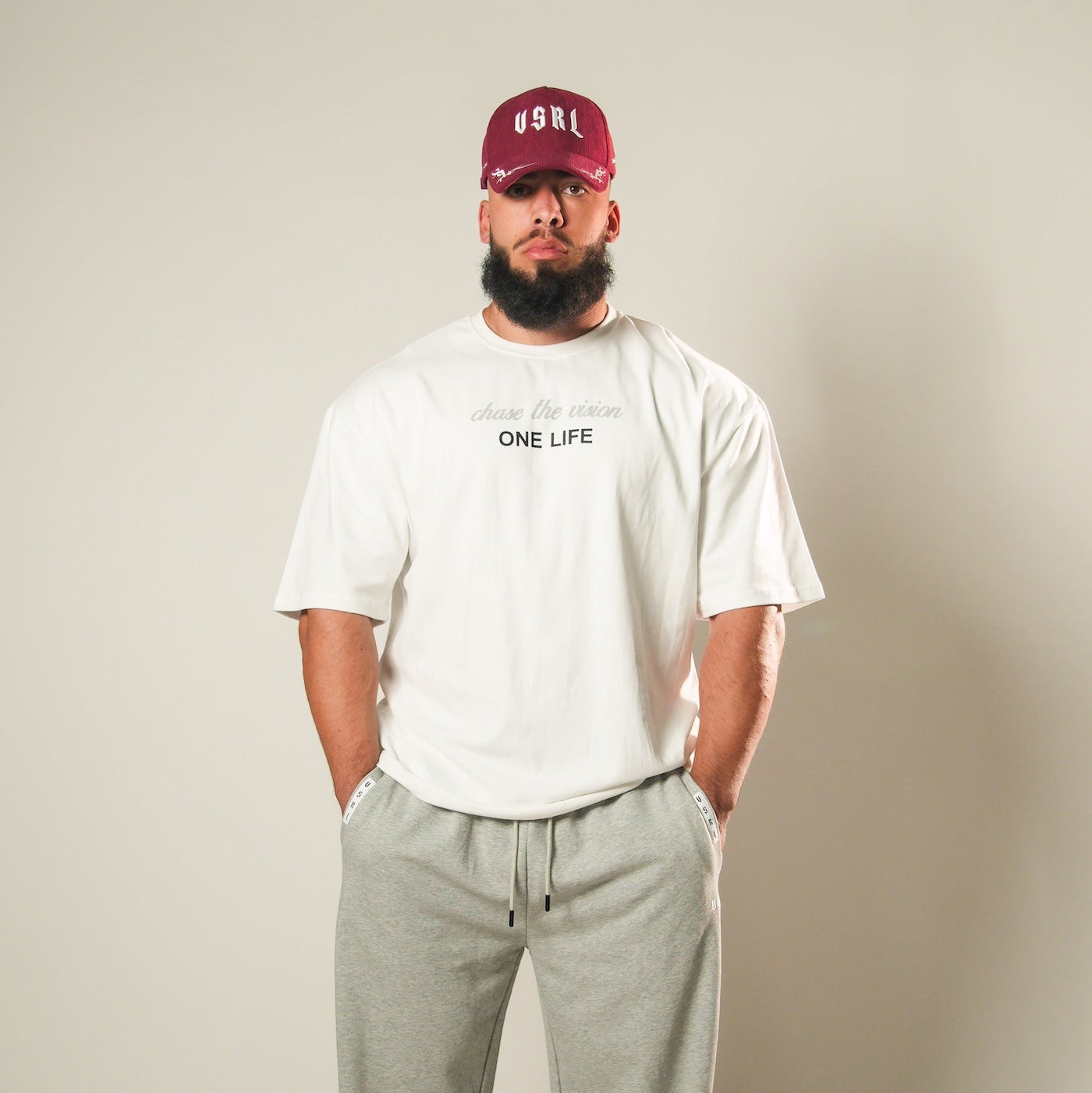 One Life (White) Ultra-Heavy Super Oversized T