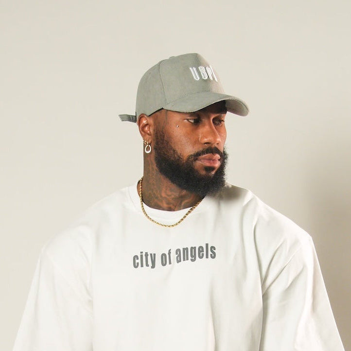 Minimal VSRL Corduroy Hat (Light Grey)