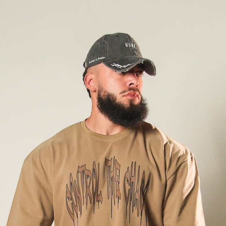 Training is Freedom Dad Hat (Acid Washed Black)