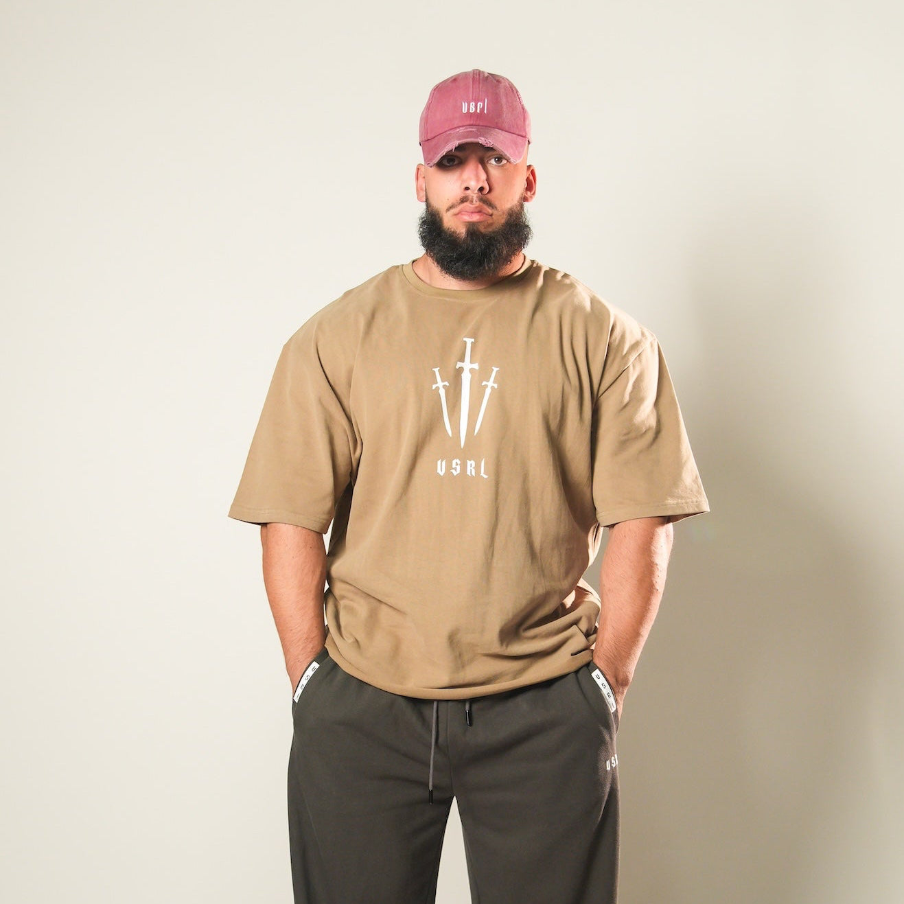 Hell and Back (Brown) Ultra-Heavy Super Oversized T