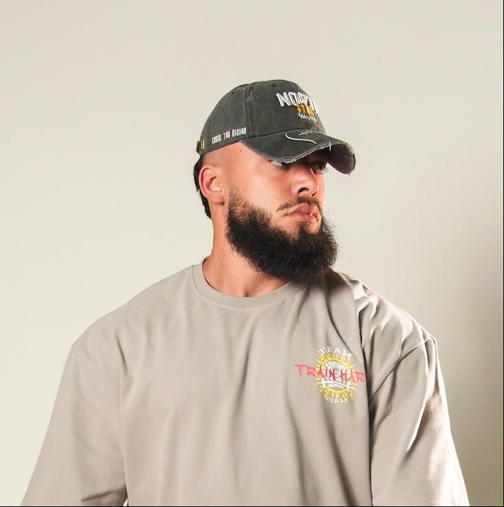 North Star Dad Hat (Acid Washed Black)