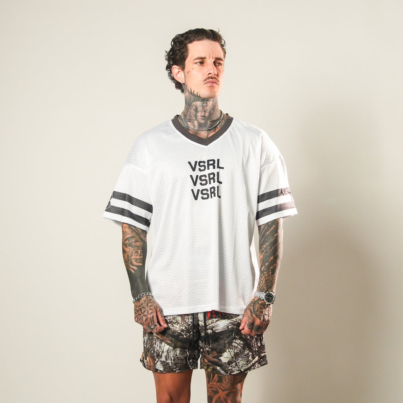 White Legacy V-Neck Jersey