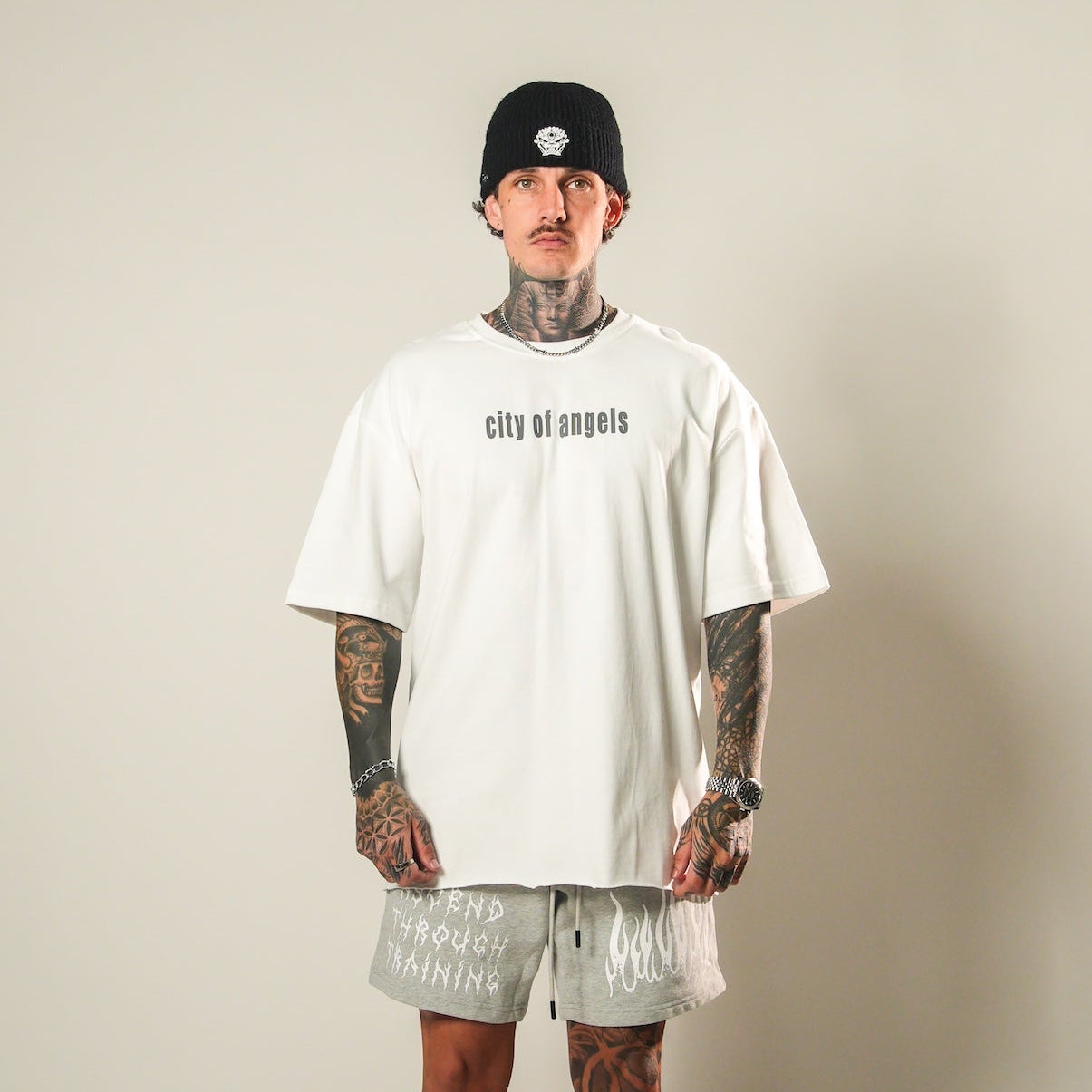 Chase the Vision LA (White) Ultra-Heavy Super Oversized T
