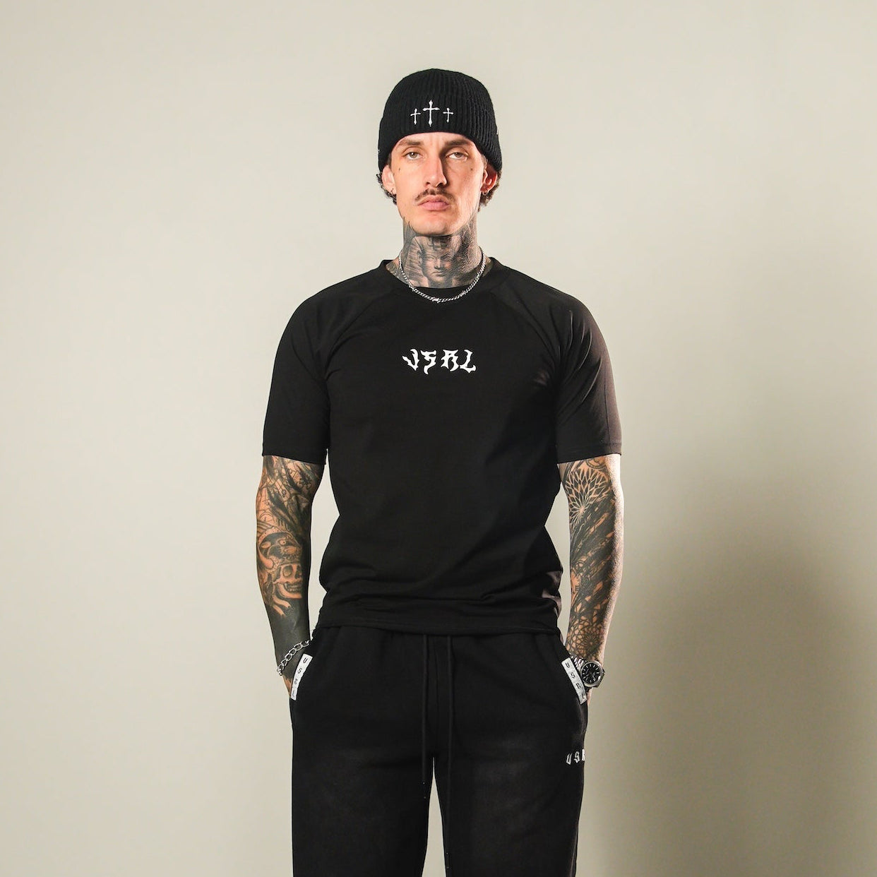 Bad Man (Black) Fitted T