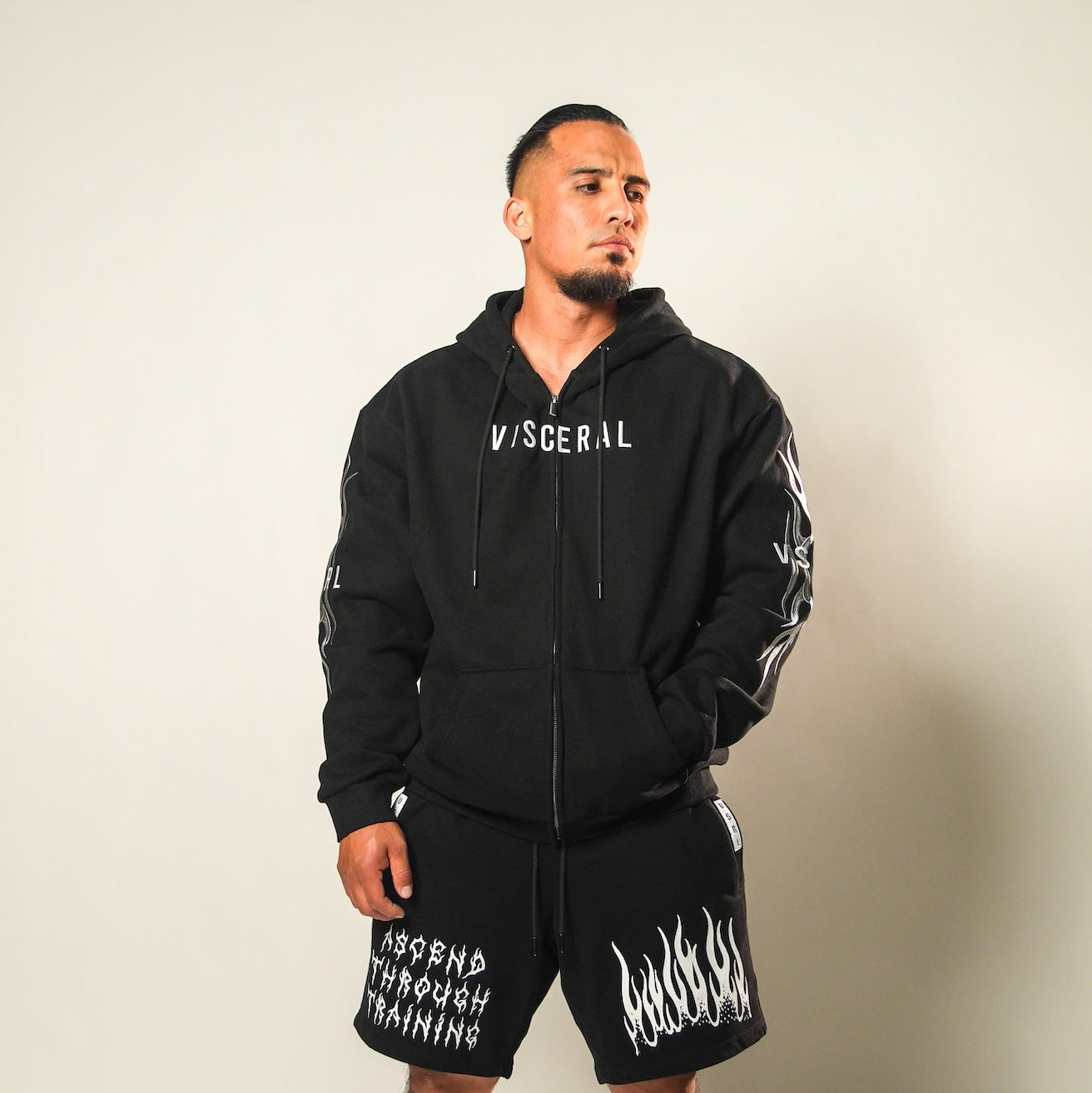 VSRL Training Division (Black) Heavy Oversized Zip Up Hoodie