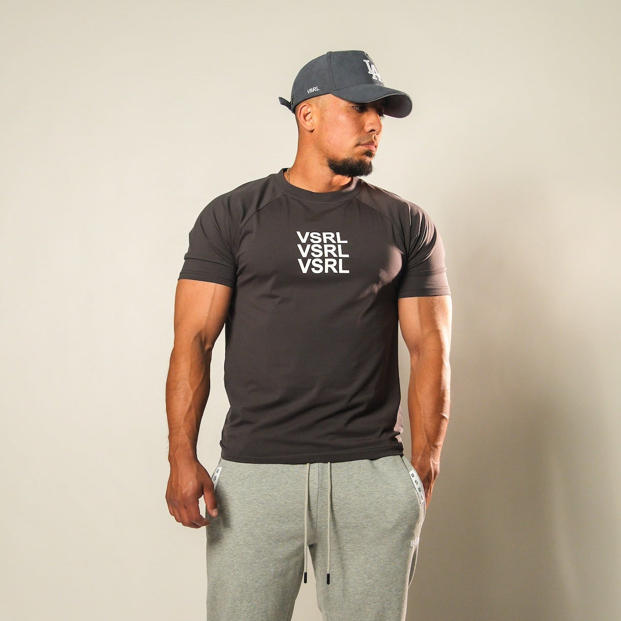 Big Dogs Eat (Dark Grey) Fitted T