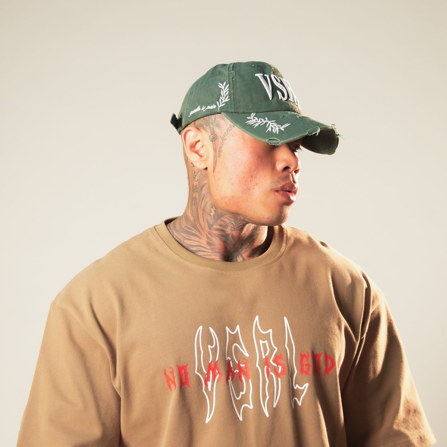 VSRL Floral Dad Hat (Forest Green)