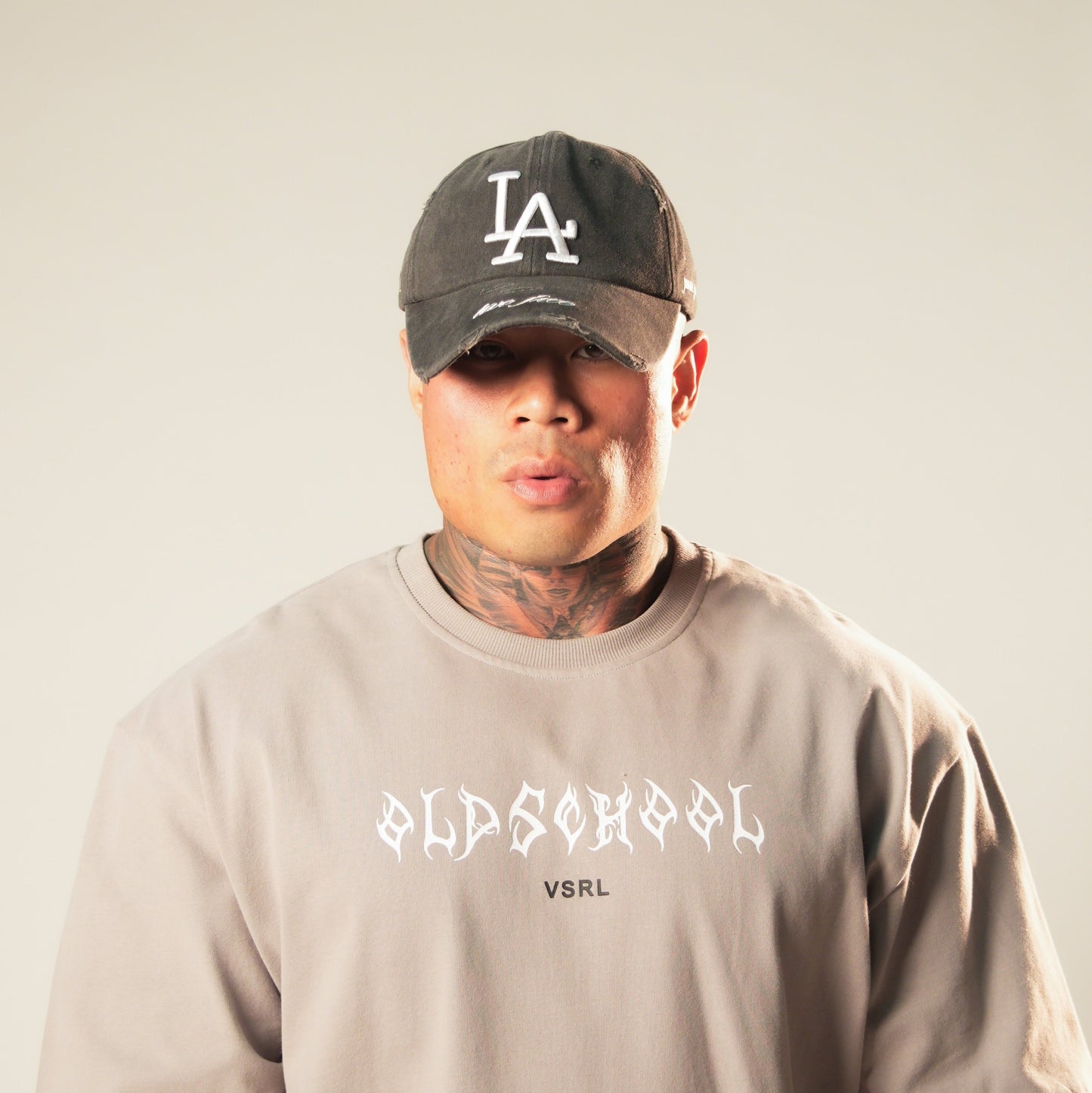 LA VSRL Dad Hat (Acid Washed Black)