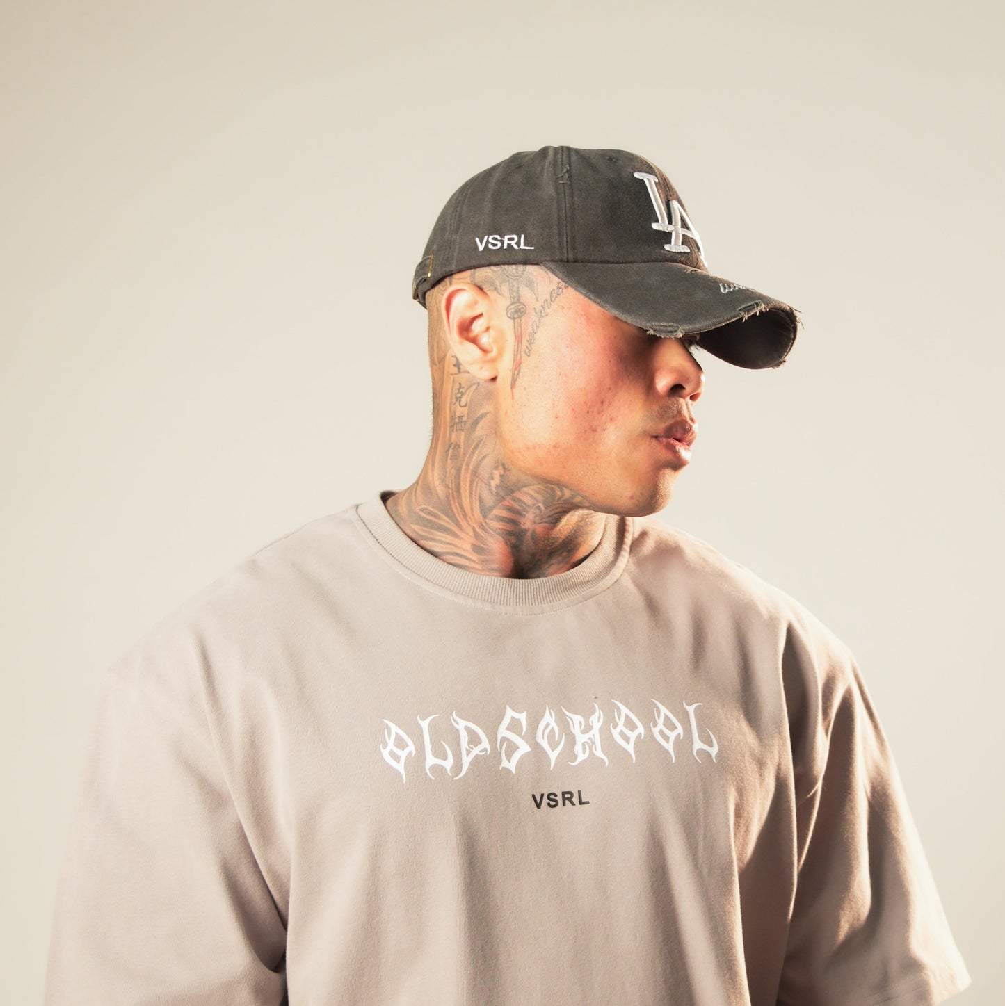 LA VSRL Dad Hat (Acid Washed Black)