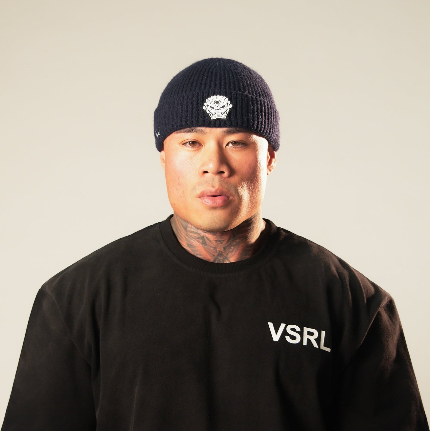 VSRL Foo Dog Beanie (Navy Blue)