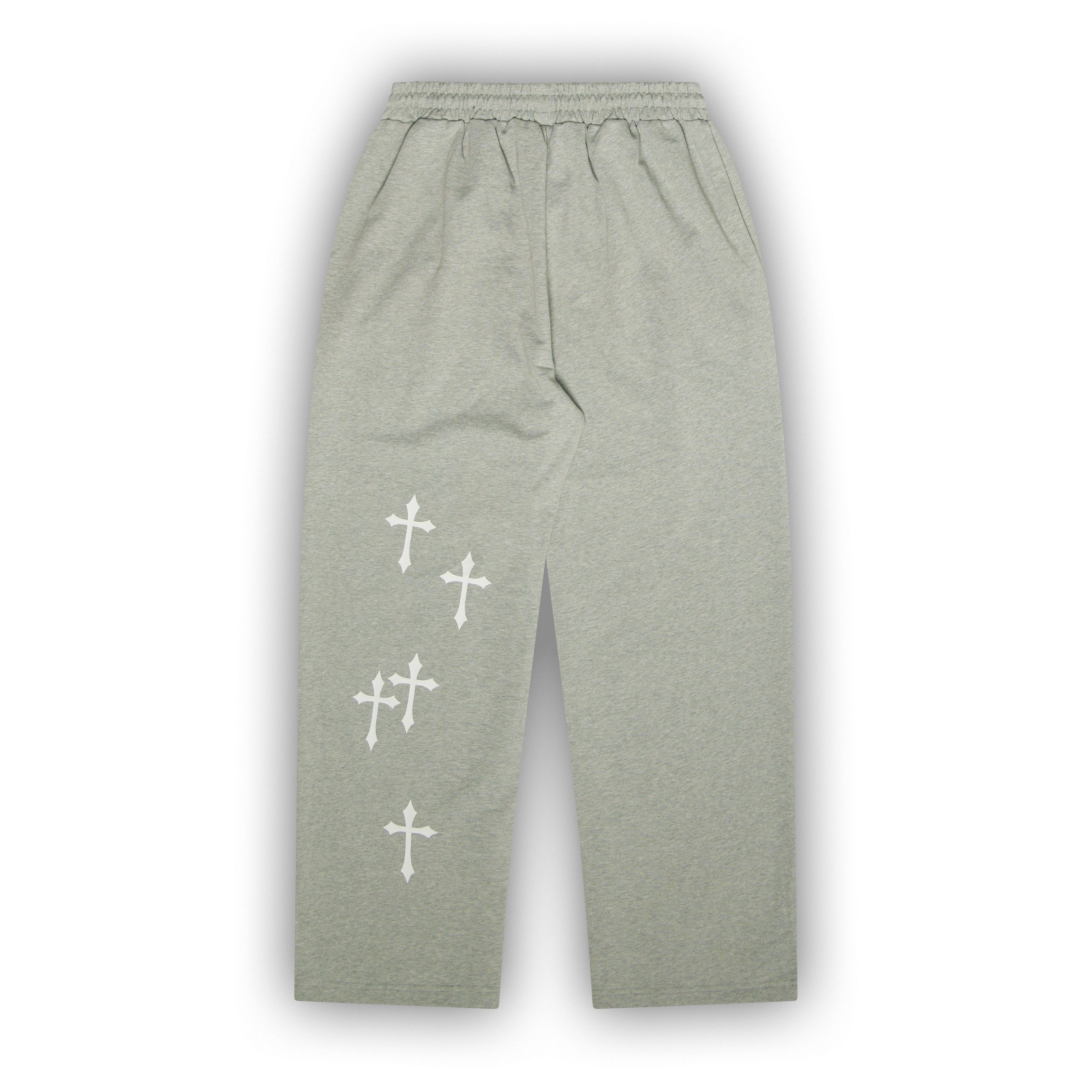 Blessed (Heather Grey) Heavyweight Wide Leg Sweats – VSRL