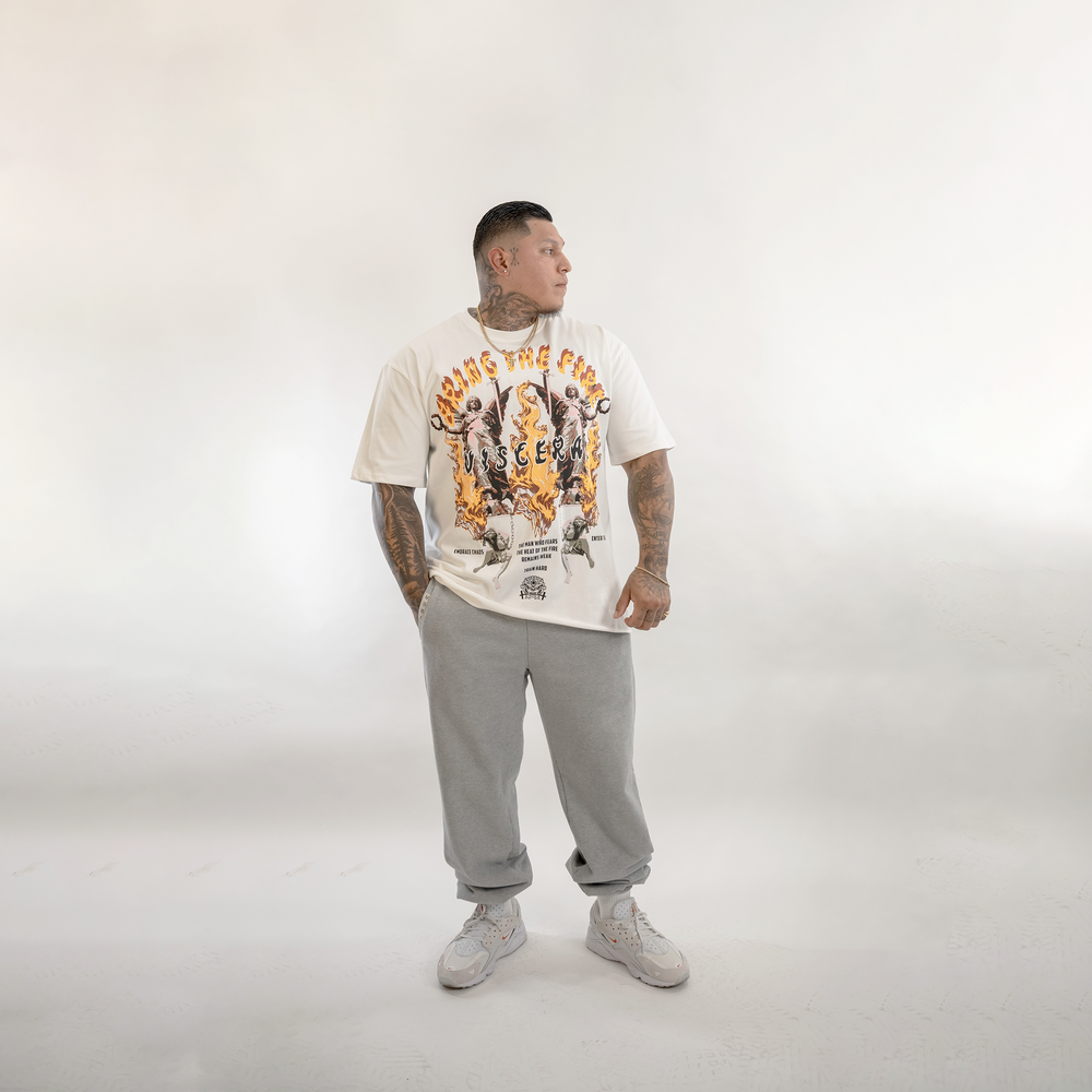 
                      
                        "Bring the Fire" (White) Ultra-Heavy Super Oversized T
                      
                    