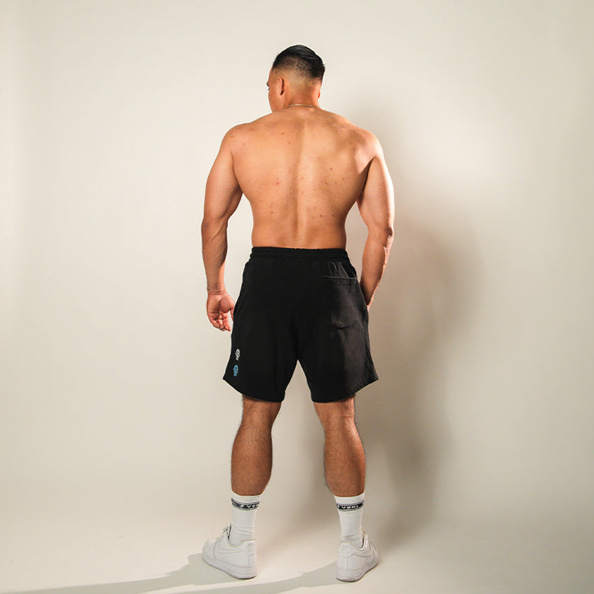 Free From Fear (Sun Faded Black) Heavyweight Cotton Shorts