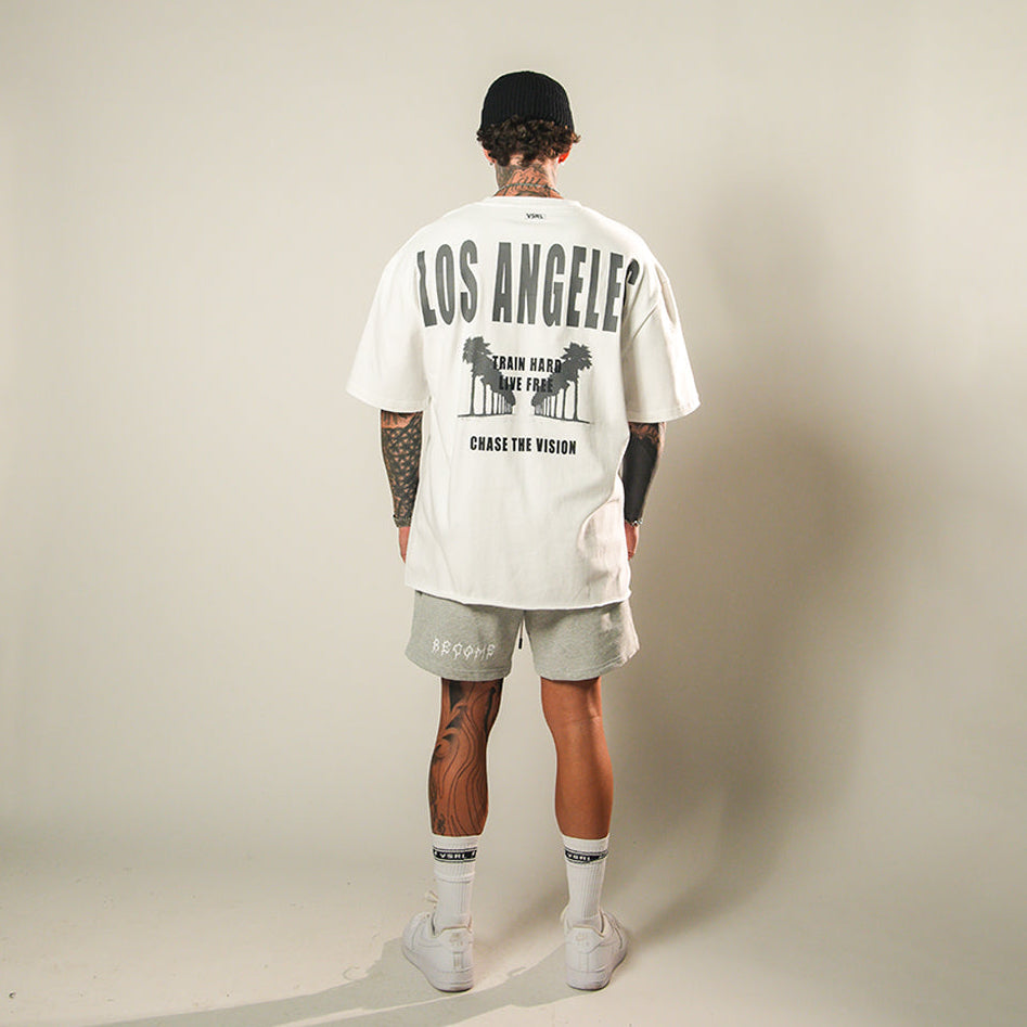 Chase the Vision LA (White) Ultra-Heavy Super Oversized T