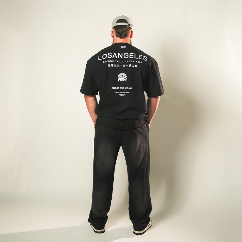 City of Angels (Black) Ultra-Heavy Super Oversized T