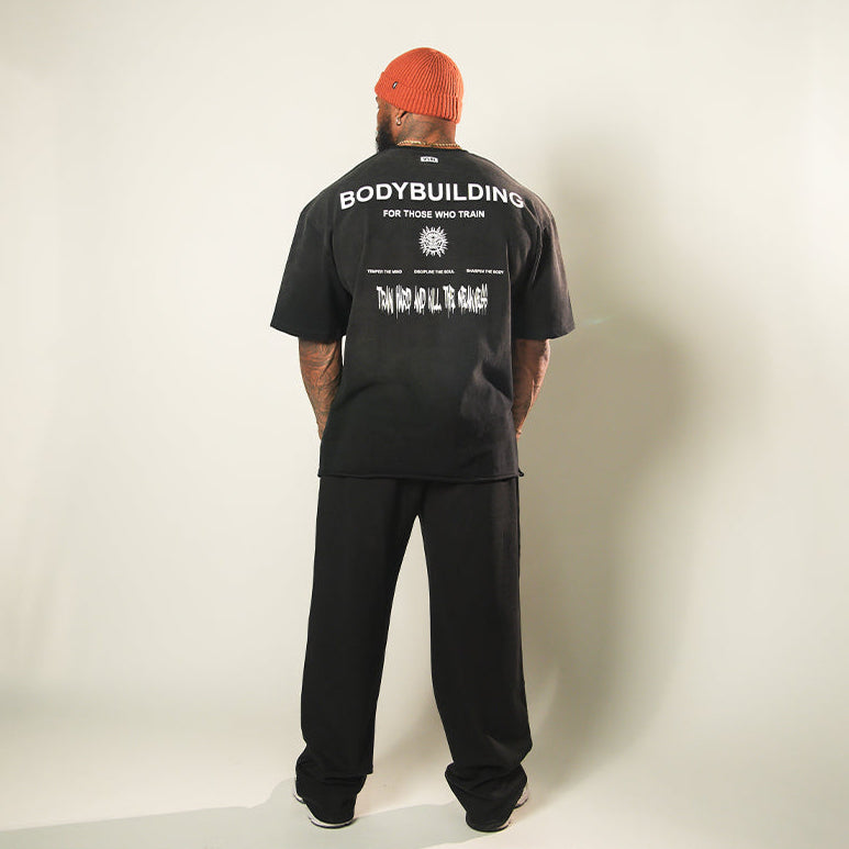 VSRL Bodybuilding (Sun Faded Black) Ultra-Heavy Super Oversized T