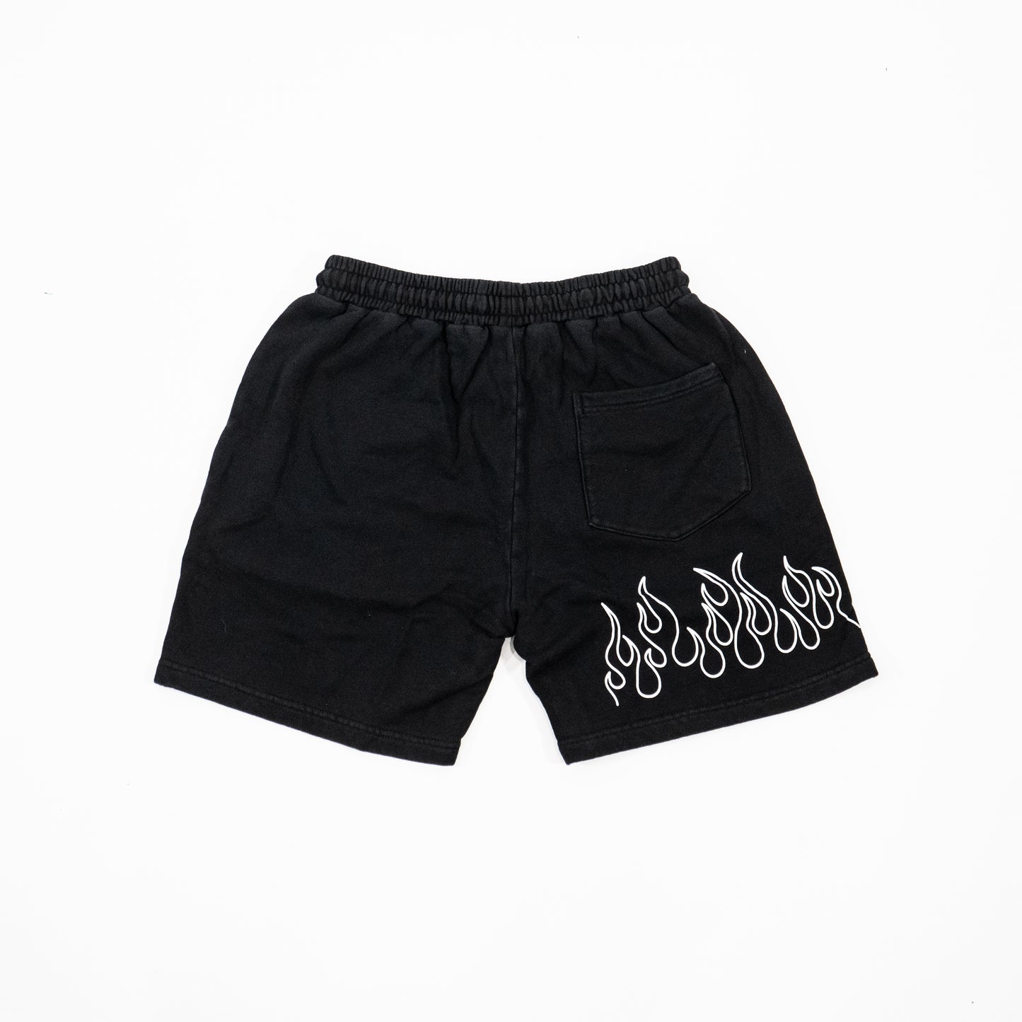 "White Flame" Above-Knee Shorts