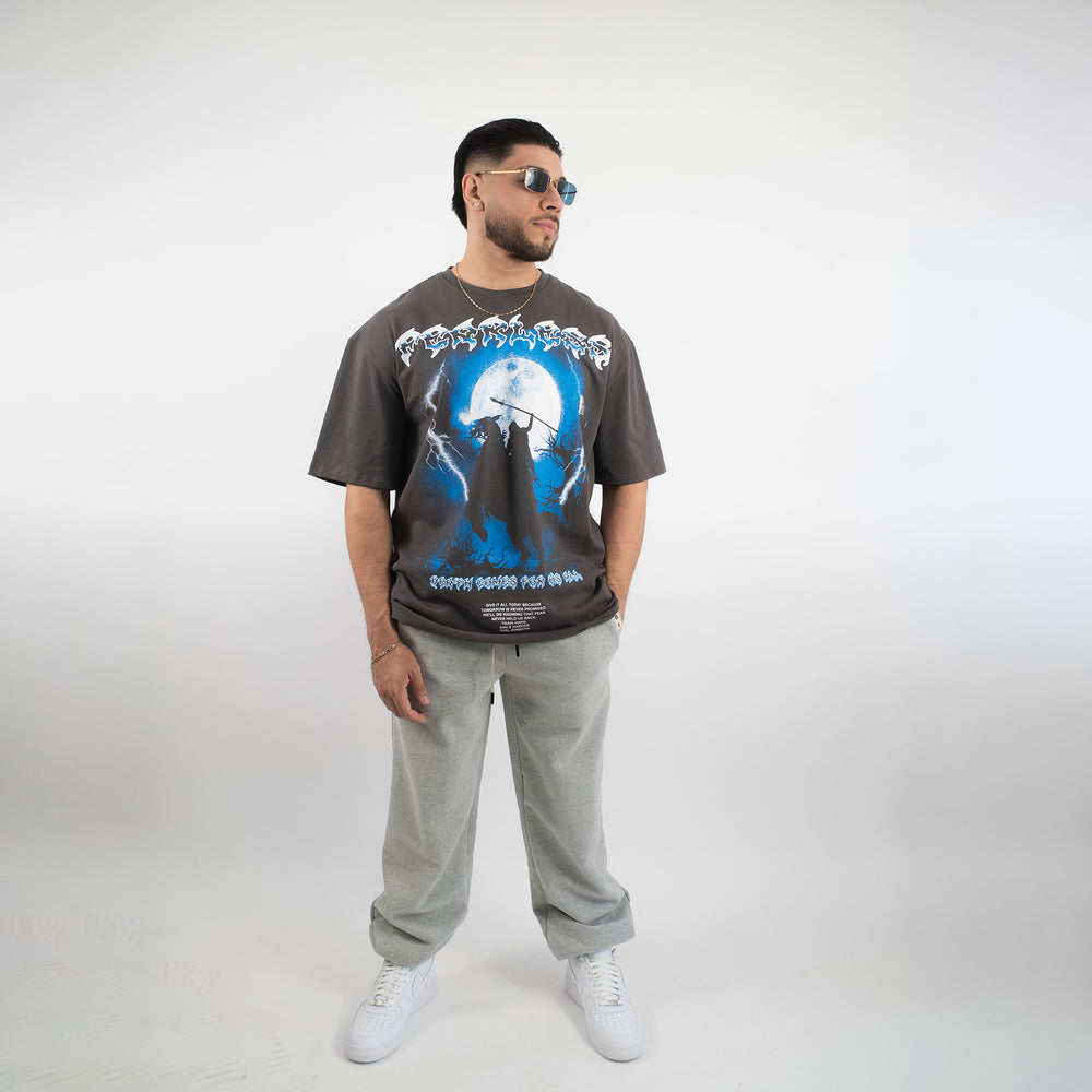 Fearless (Grey) Ultra-Heavy Super Oversized T