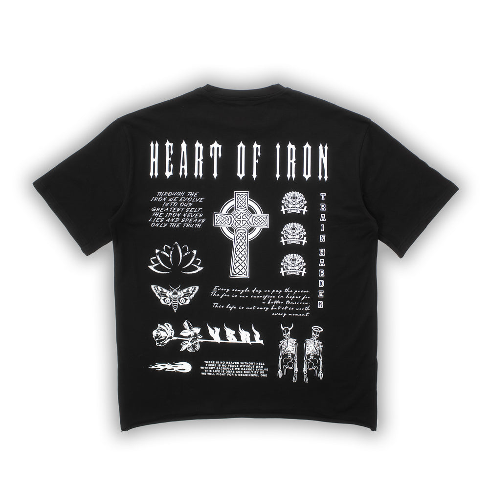 "Heart of Iron" Ultra-Heavy Super Oversized T