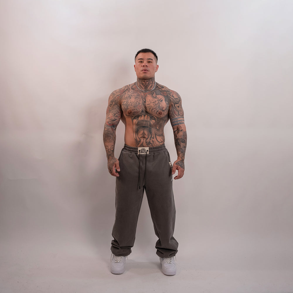 Dark Grey Heavyweight Baggy Joggers
