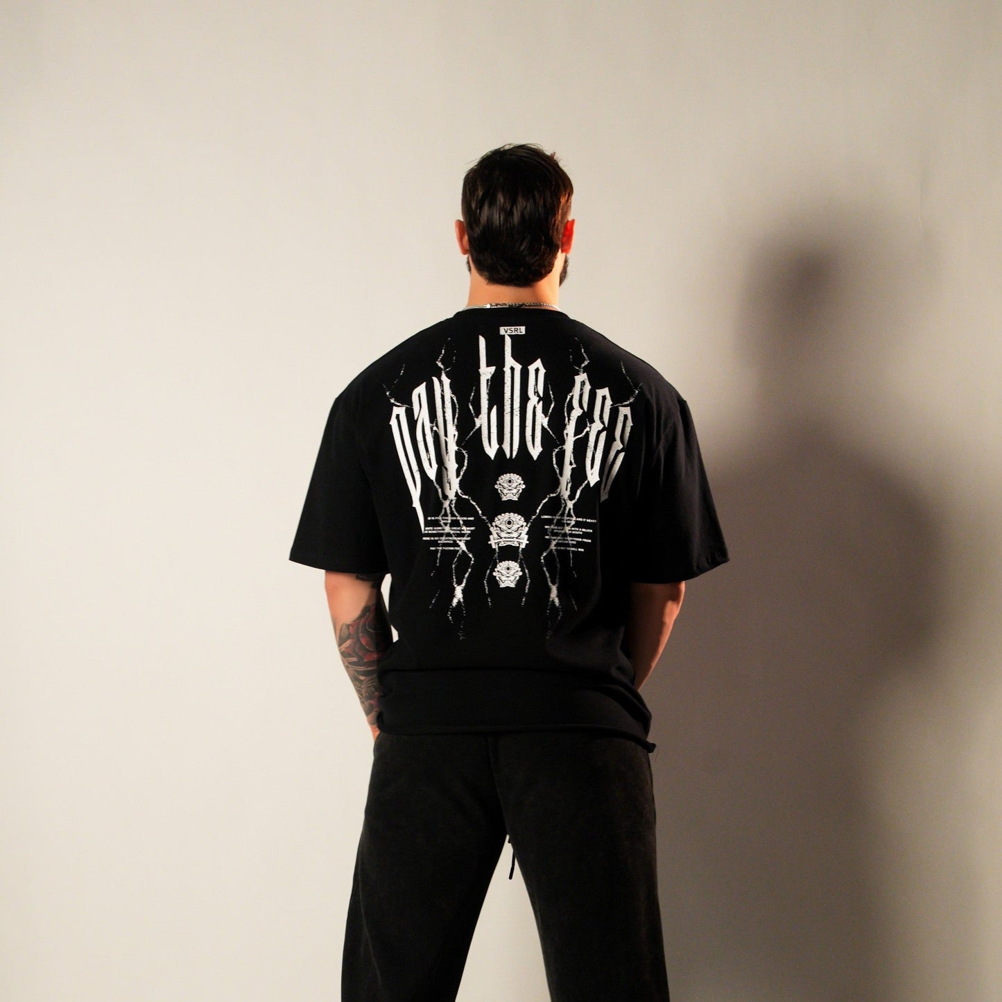 Pay The Fee (Black) Ultra-Heavy Super Oversized T