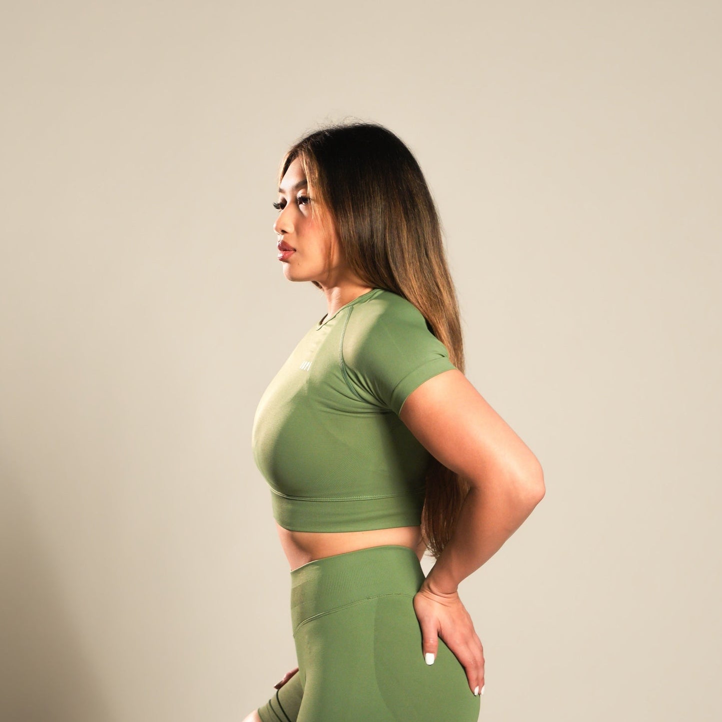 VSRL Active Cropped Short Sleeve T (Pistachio Green)