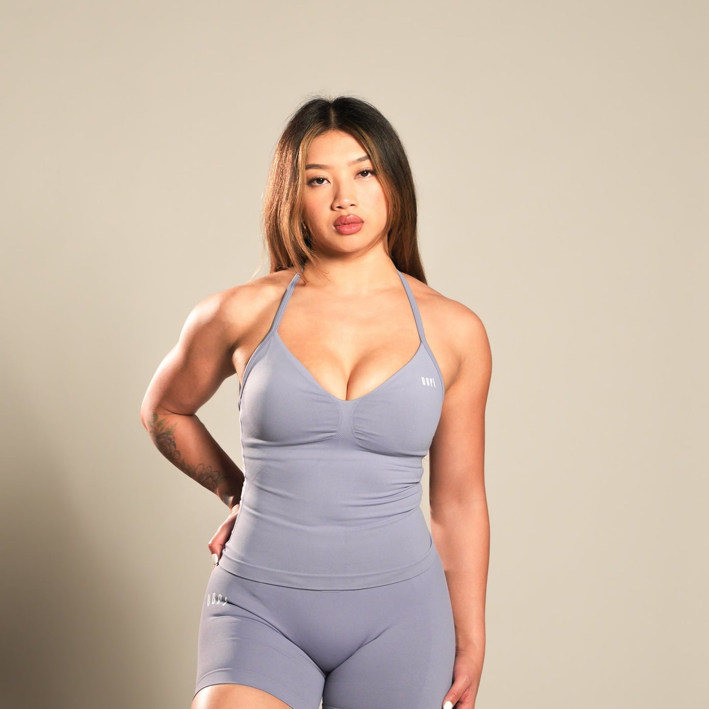 VSRL Halter Top (Graphite Grey)