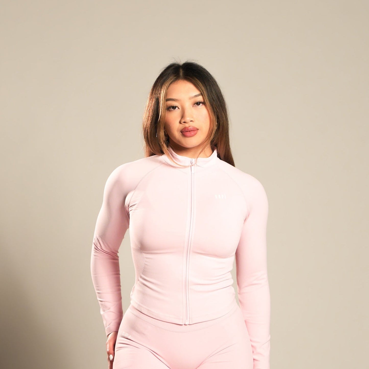VSRL Long Sleeve Zip Up (Pink)