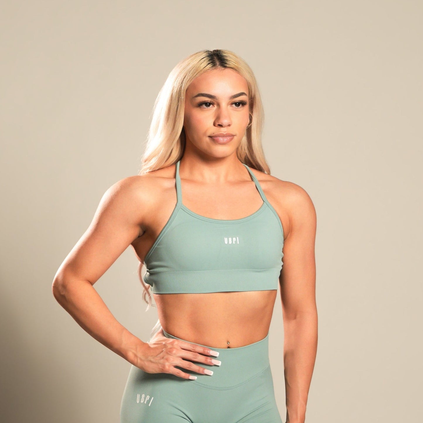 VSRL Crossback Sports Bra (Dark Green)