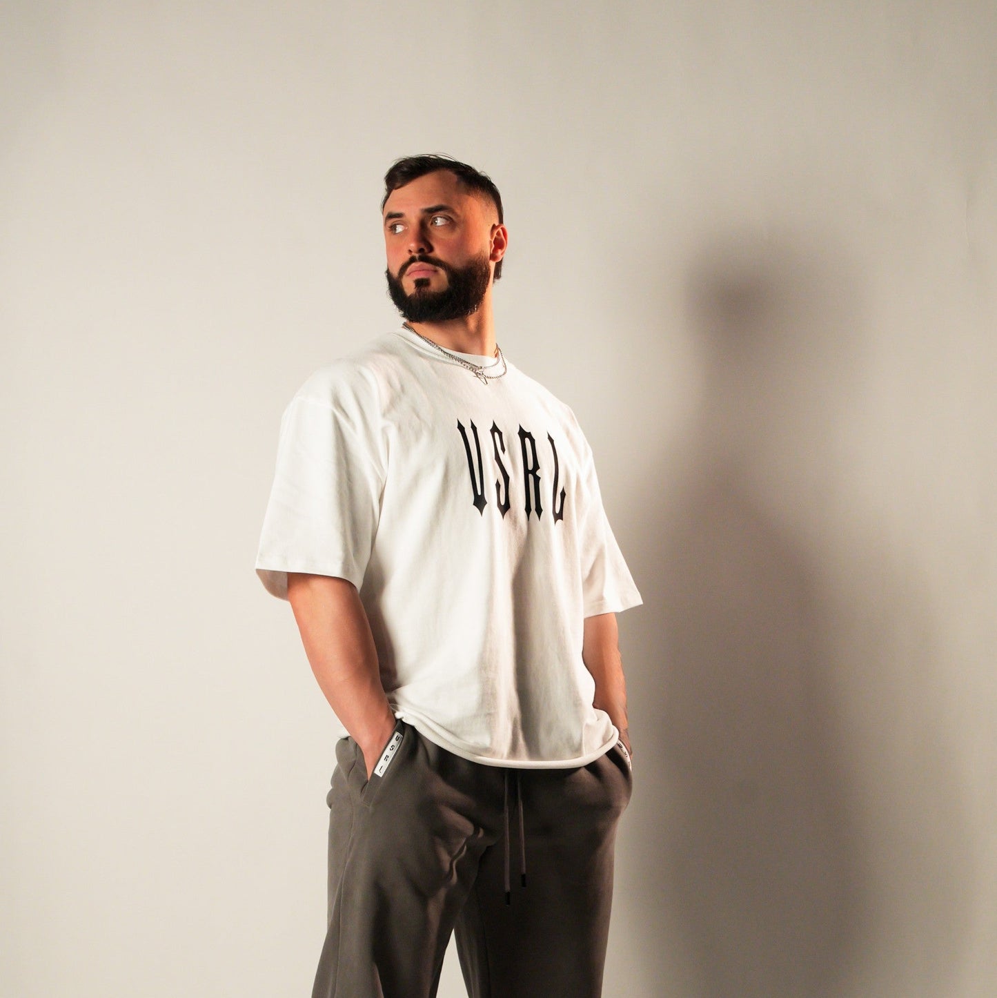 Heart Of Iron (White) Ultra-Heavy Super Oversized T