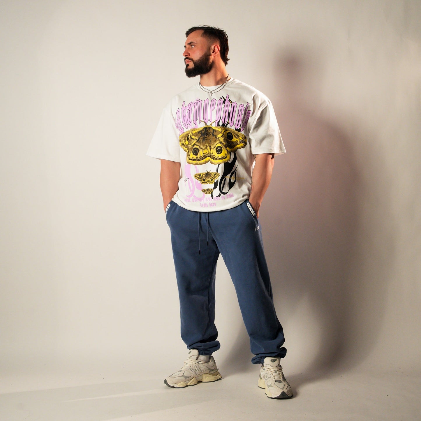 Ocean Blue Heavyweight Baggy Joggers