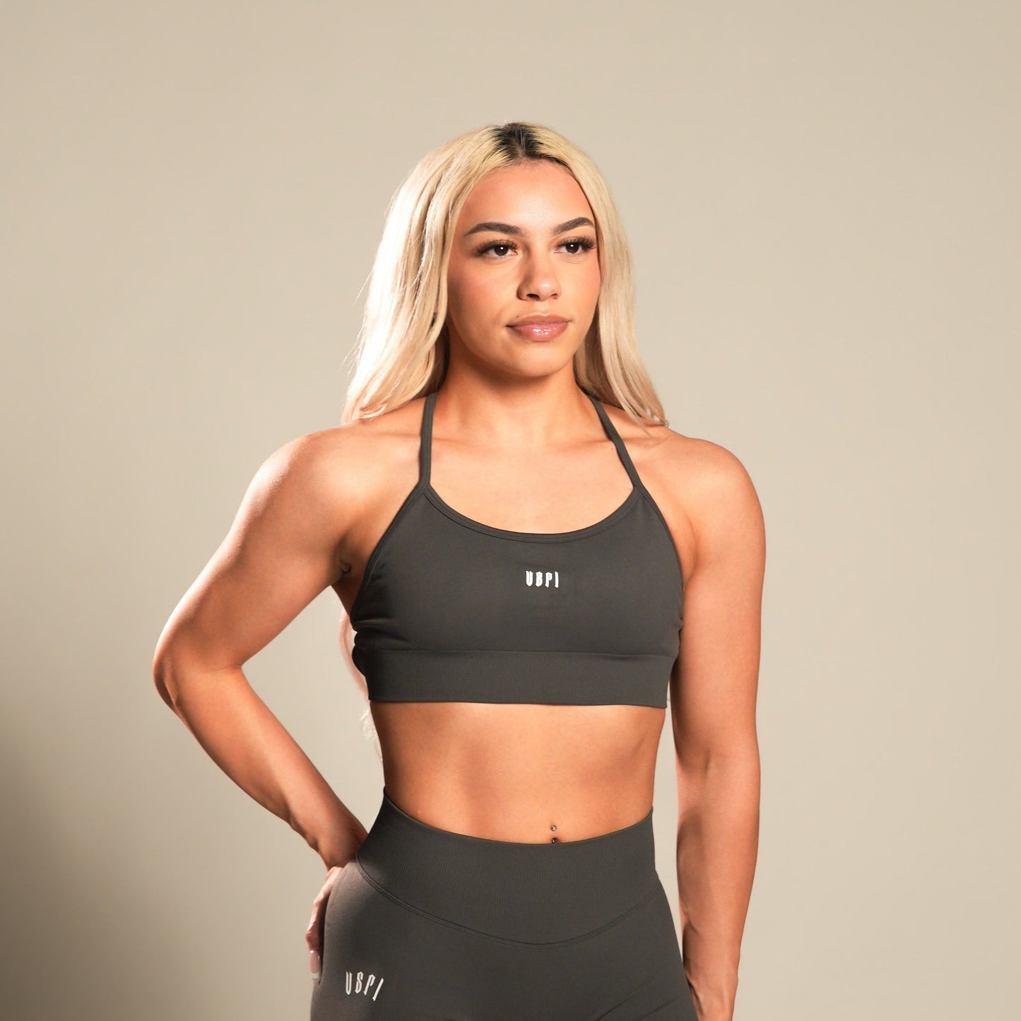 VSRL Crossback Sports Bra (Shark Grey)