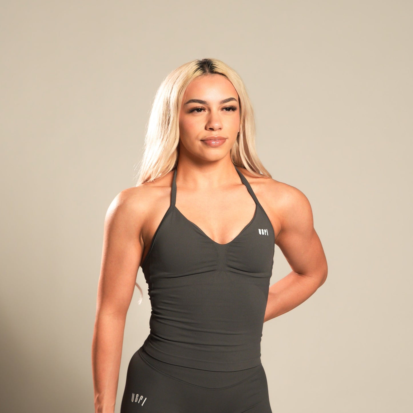 VSRL Halter Top (Shark Grey)