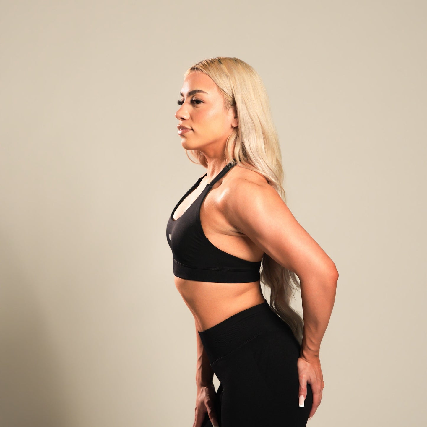 VSRL Halter Sports Bra (Black)