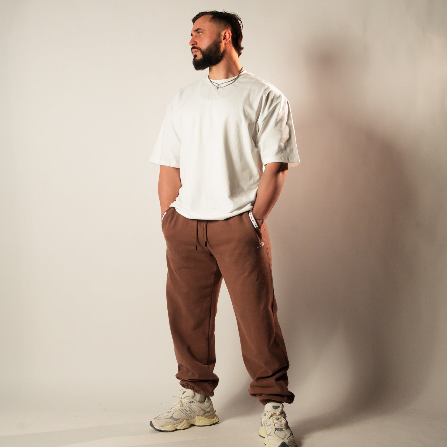 Saddle Brown Heavyweight Baggy Joggers