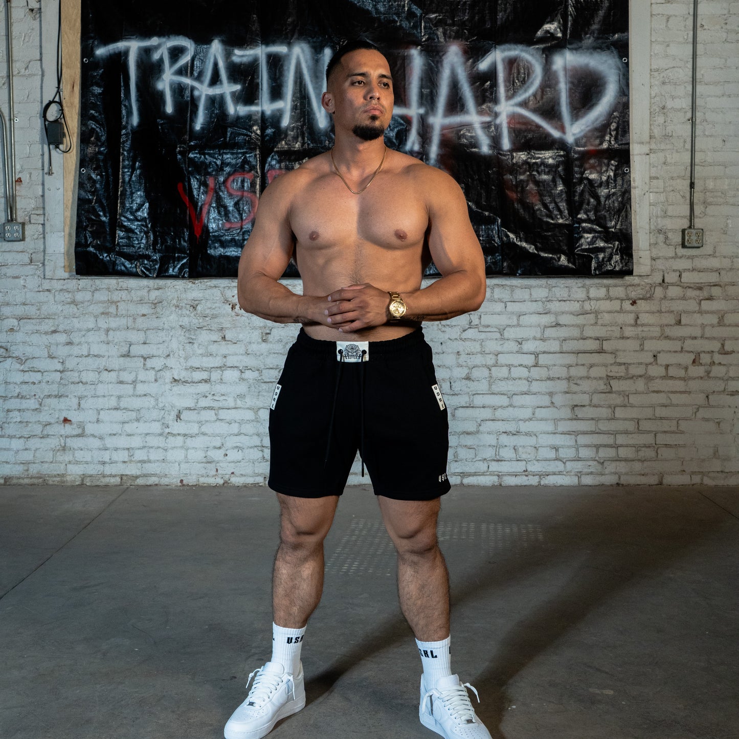 Minimal VSRL (Black) Heavyweight Cotton Shorts