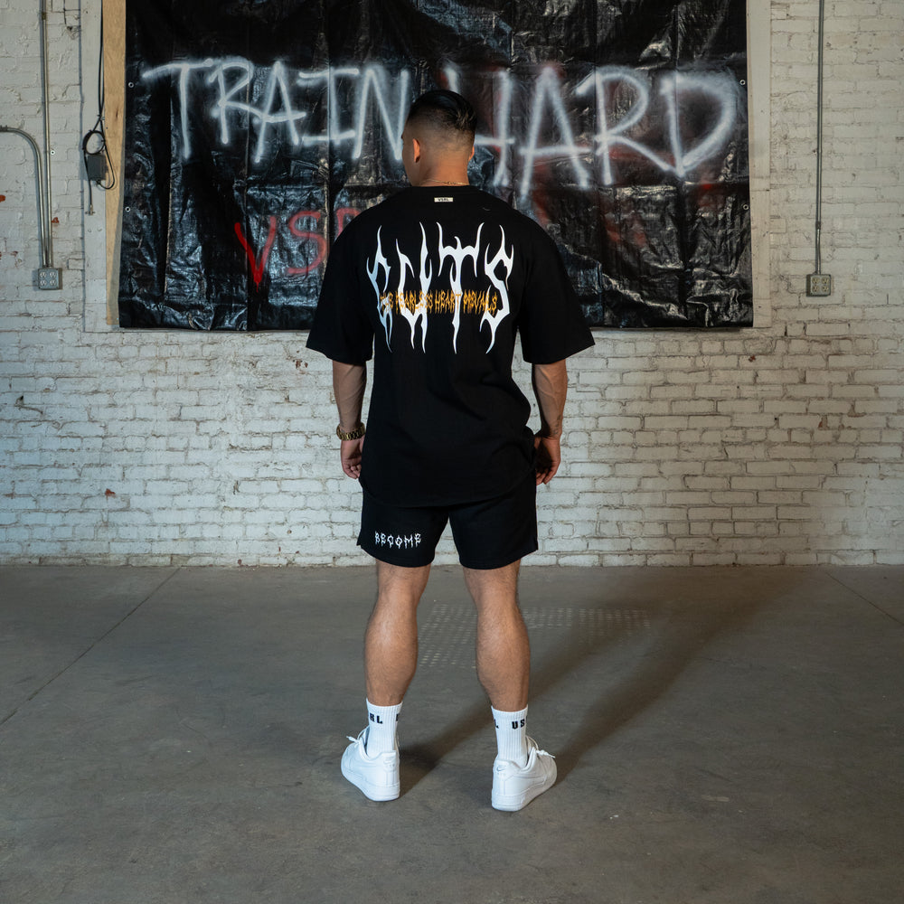 Guts (Black) Ultra-Heavy Super Oversized T