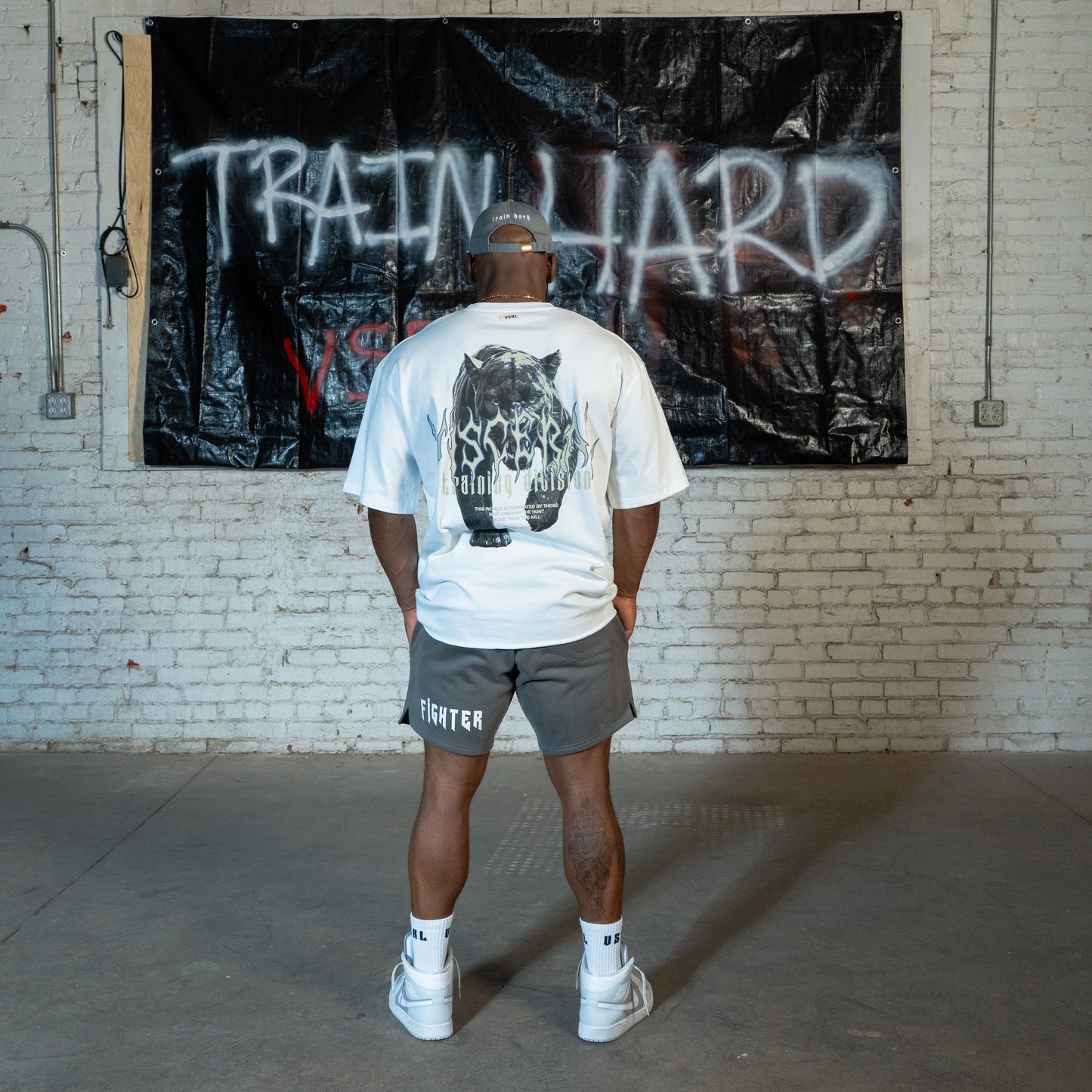 Panther (White) Ultra-Heavy Super Oversized T