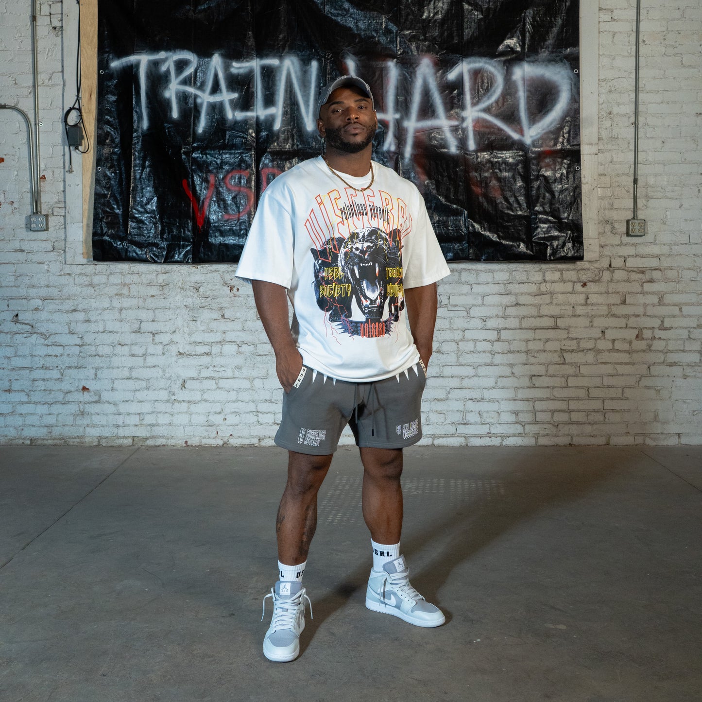 Panther (White) Ultra-Heavy Super Oversized T