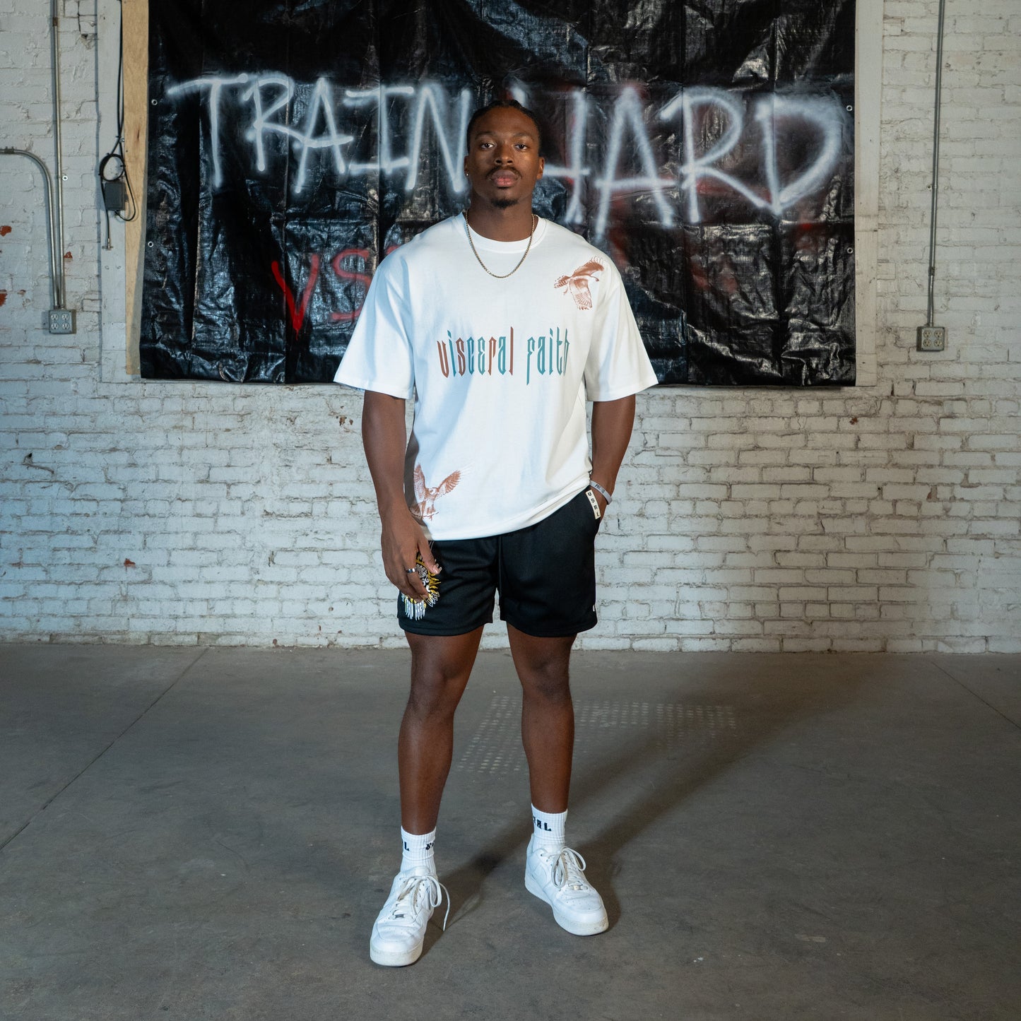 Visceral Faith (White) Ultra-Heavy Super Oversized T