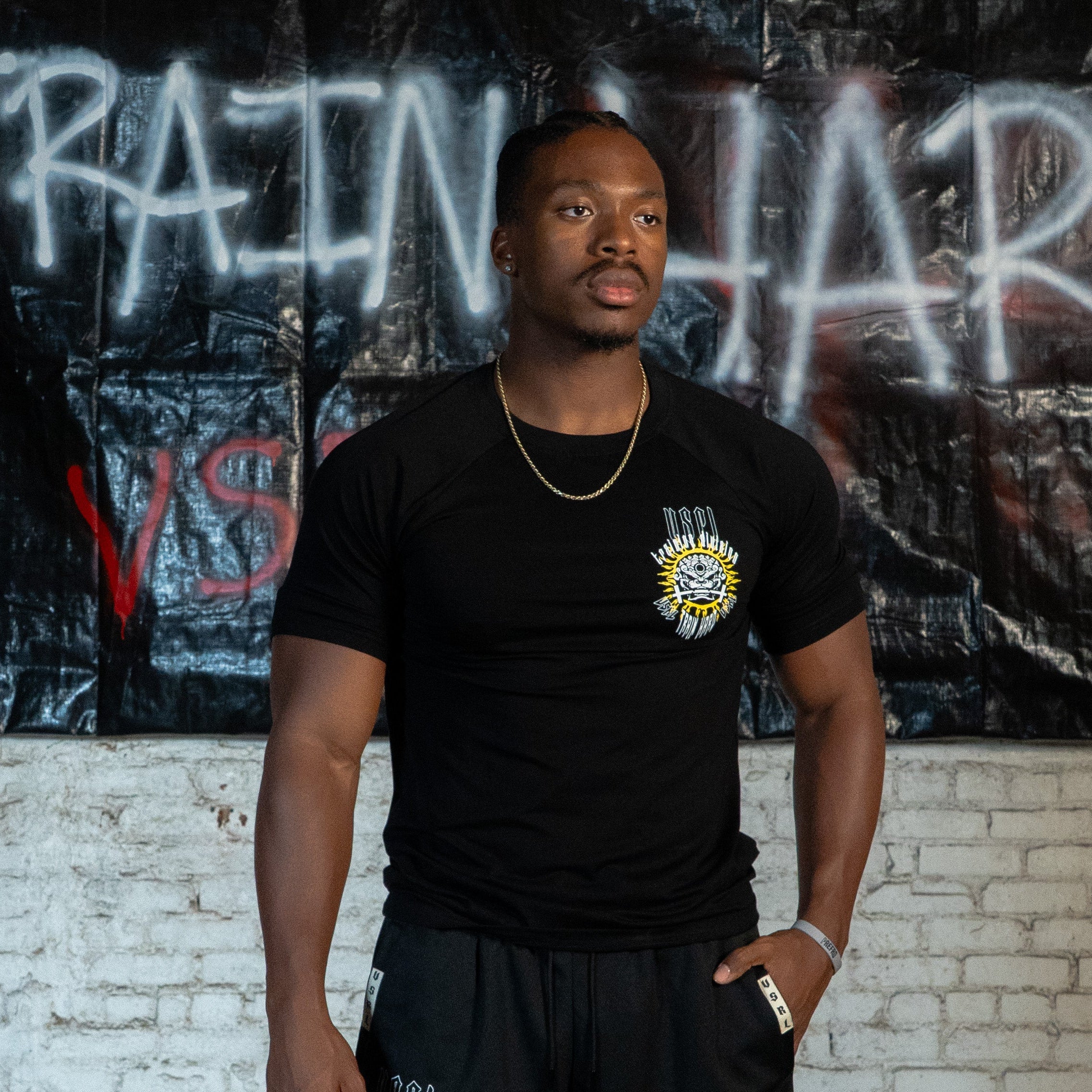 Training Division (Black) Fitted Athletic T – VSRL