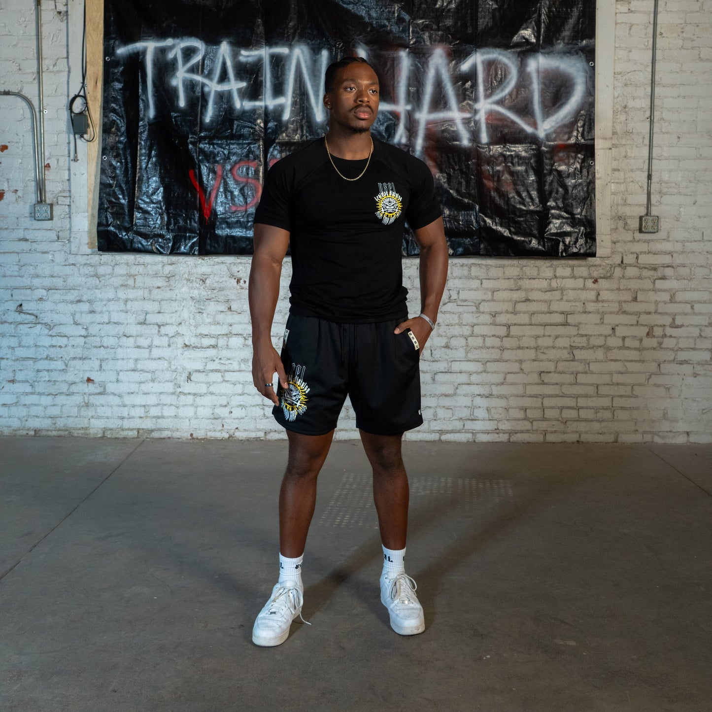 Training Division (Black) Fitted Athletic T